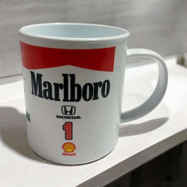 TAZA DE PLASTICO ayrton senna honda F1